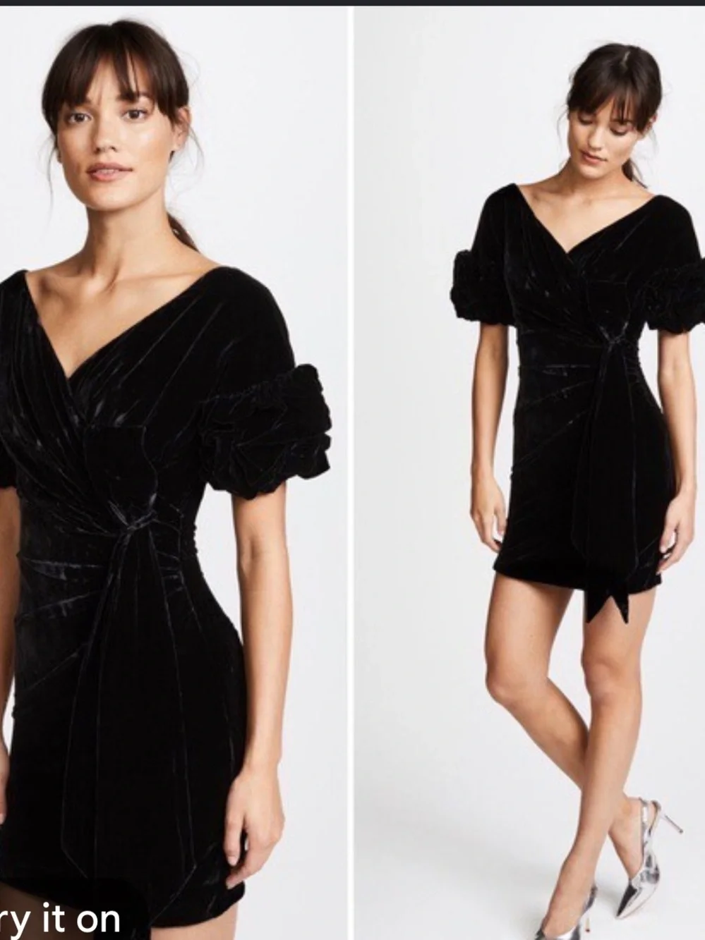 Free People x Fame & Partners Velvet Caroline Dress
